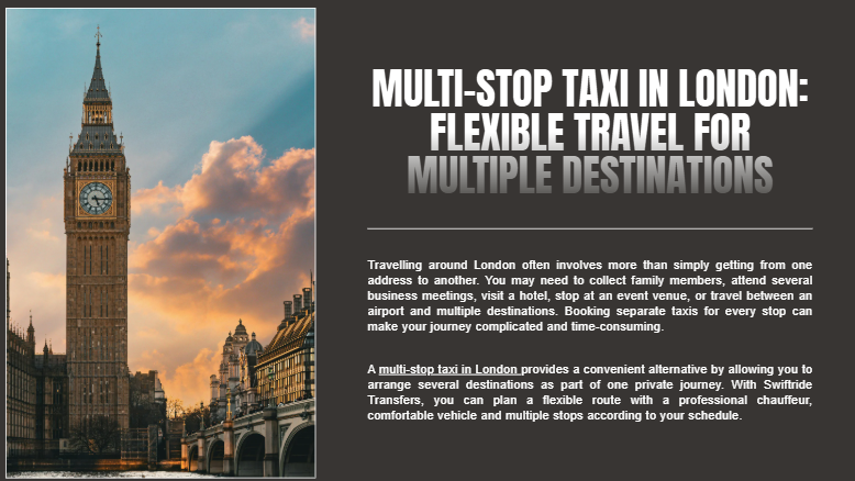 London airport transfer with multiple stops
