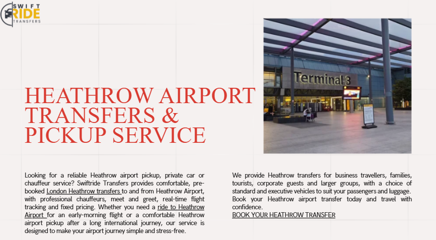 Heathrow Airport Transfers Pickup Service